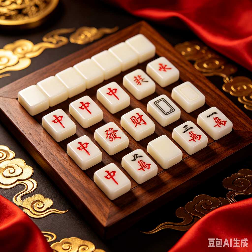 wood mahjong tiles